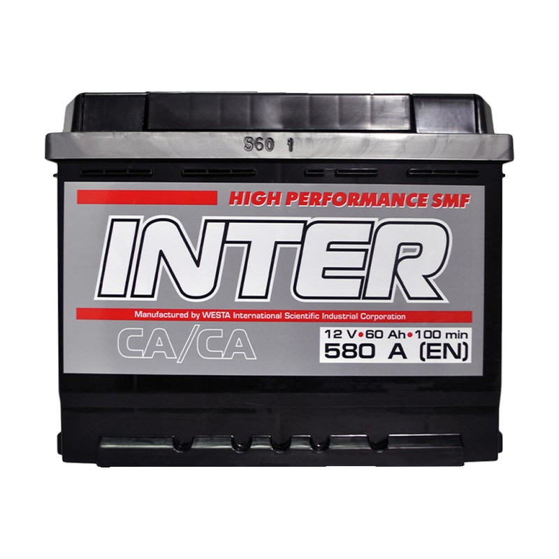 Акумулятор INTER 6СТ-60 (1) 580A Hight performance