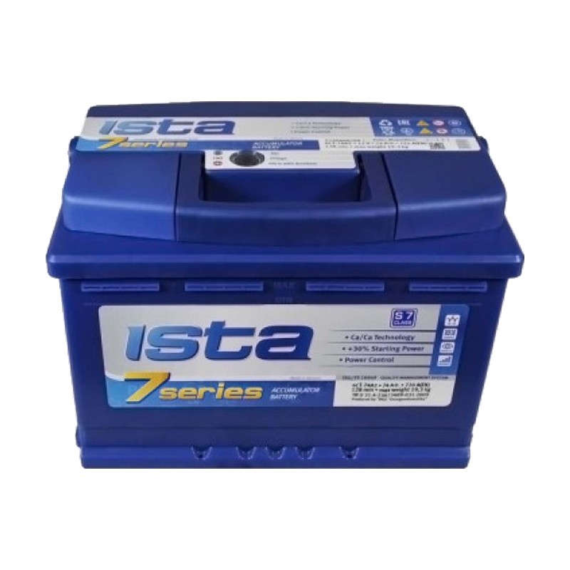 Акумулятор ISTA 6СТ-74 (0) 720А 7 Series