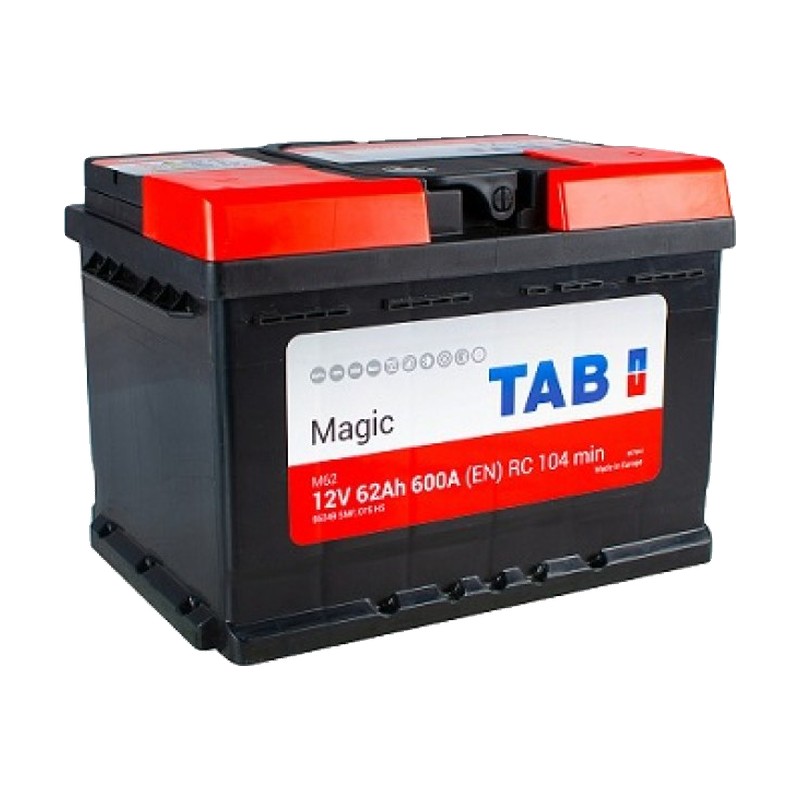 Акумулятор TAB 6СТ-62 (0) 600А Magic (h=175)