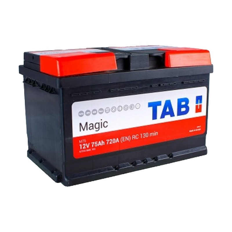 Акумулятор TAB 6СТ-75 (0) 720А Magic (h=175)