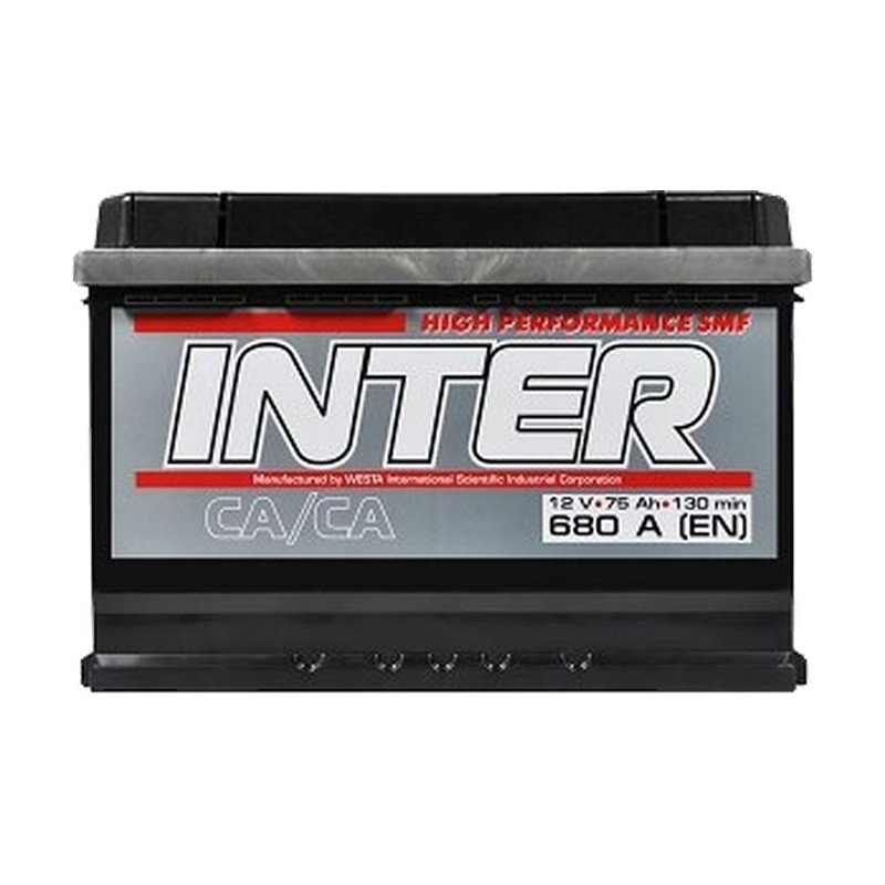 Акумулятор INTER 6СТ-75 (0) 680A Hight performance