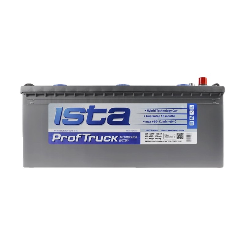 Акумулятор ISTA 6СТ-140 (3) 850А Prof Track