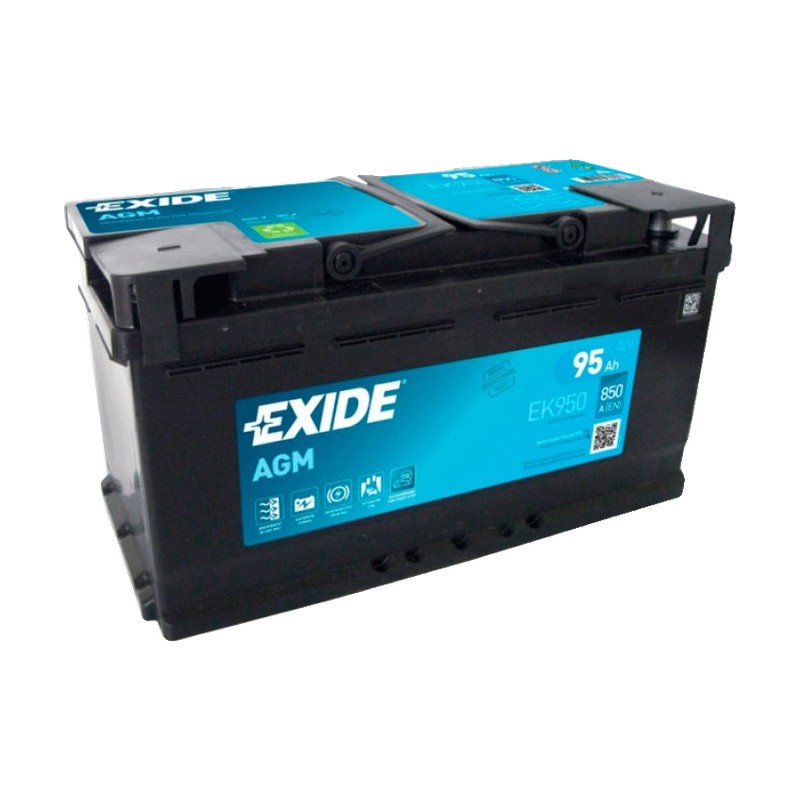 Акумулятор EXIDE 6СТ-95 (0) 850А Start-Stop AGM (EK950)