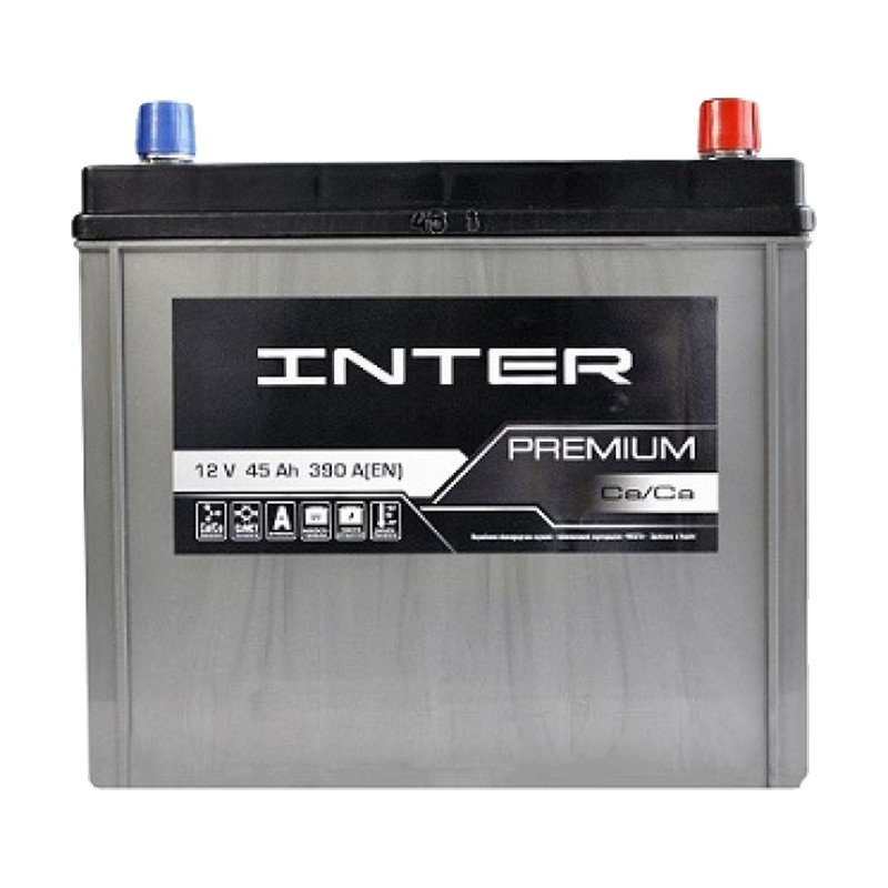 Акумулятор INTER 6СТ-45 (0) 390A Premium ASIA