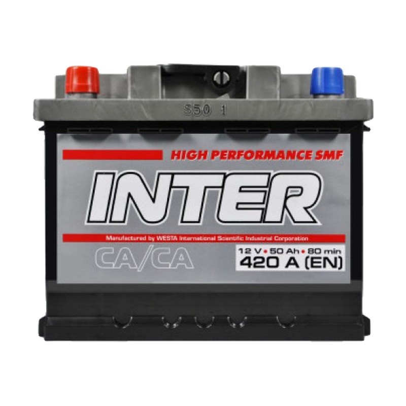 Акумулятор INTER 6СТ-50 (1) 420A Hight performance (h=175)