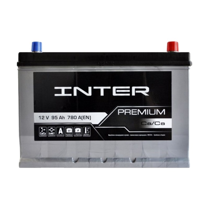 Акумулятор INTER 6СТ-95 (0) 780A Premium ASIA