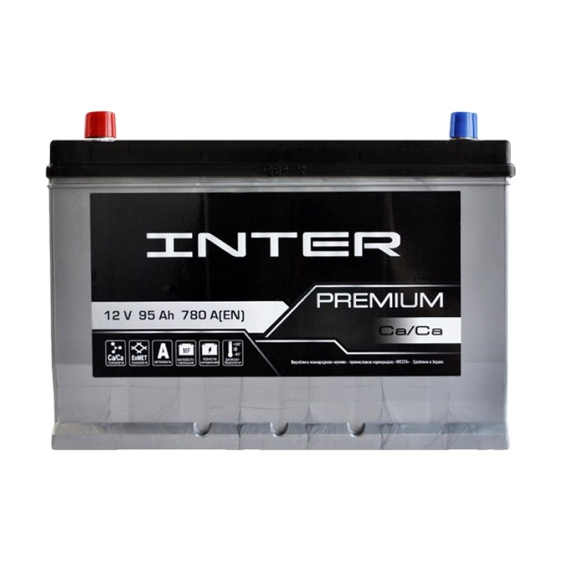 Акумулятор INTER 6СТ-95 (1) 780A Premium ASIA