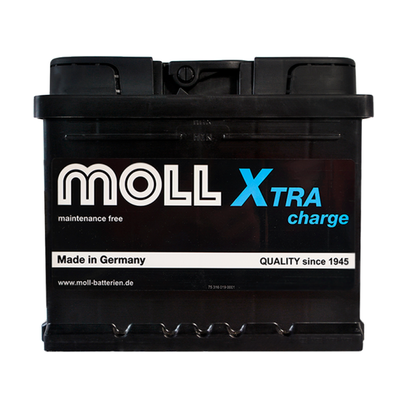 Акумулятор MOLL 6СТ-50 (0) 450А X-Tra Charge (h=175) (84050)