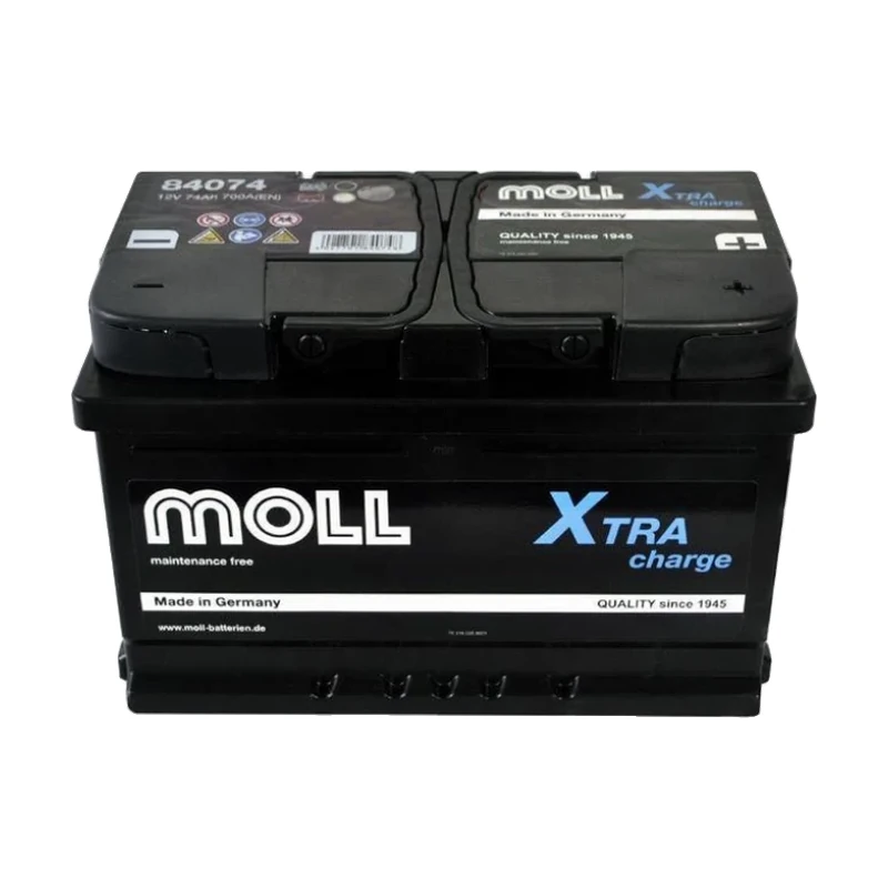 Акумулятор MOLL 6СТ-74 (0) 700А X-Tra Charge (h=175) (84074)