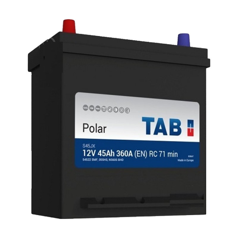 Акумулятор TAB 6СТ-45 (1) 360А Polar ASIA (т.к.) (B24)