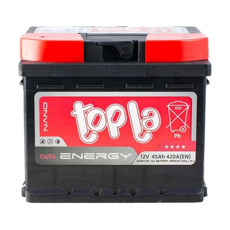 Акумулятор TOPLA 6СТ-45 (1) 420А Energy (h=175)