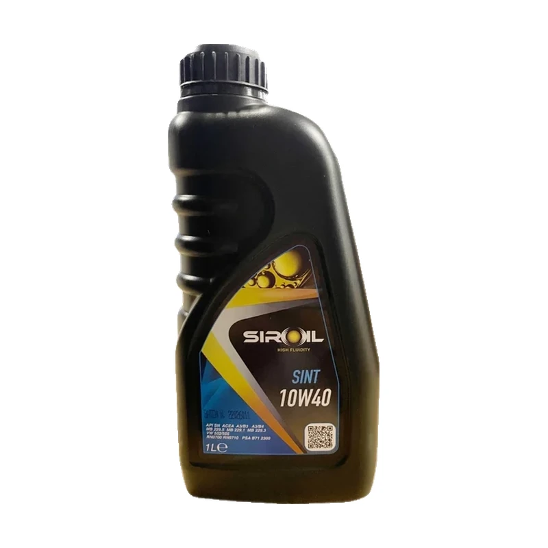 Олива моторна SIROIL 10W-40 Sint (SN/CF, A3/B4) 1л