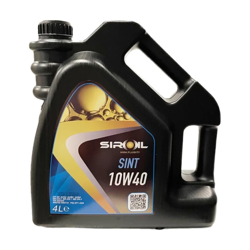 Олива моторна SIROIL 10W-40 Sint (SN/CF, A3/B4) 4л