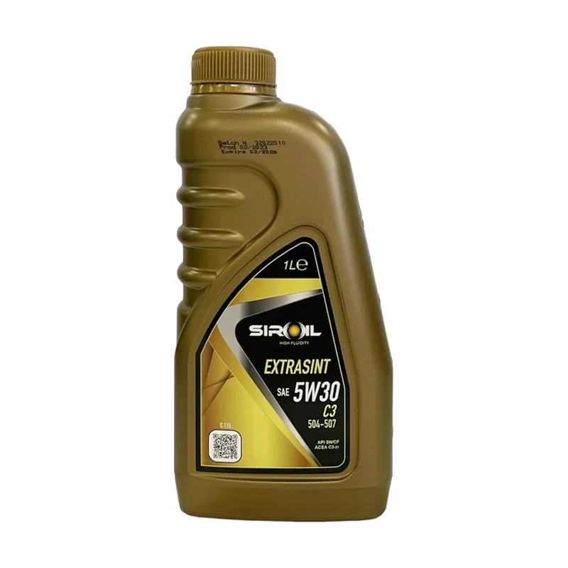 Олива моторна SIROIL 5W30 Extrasint C3 (API SN/CF; ACEA C3; VW 504.00/507.00) 1л