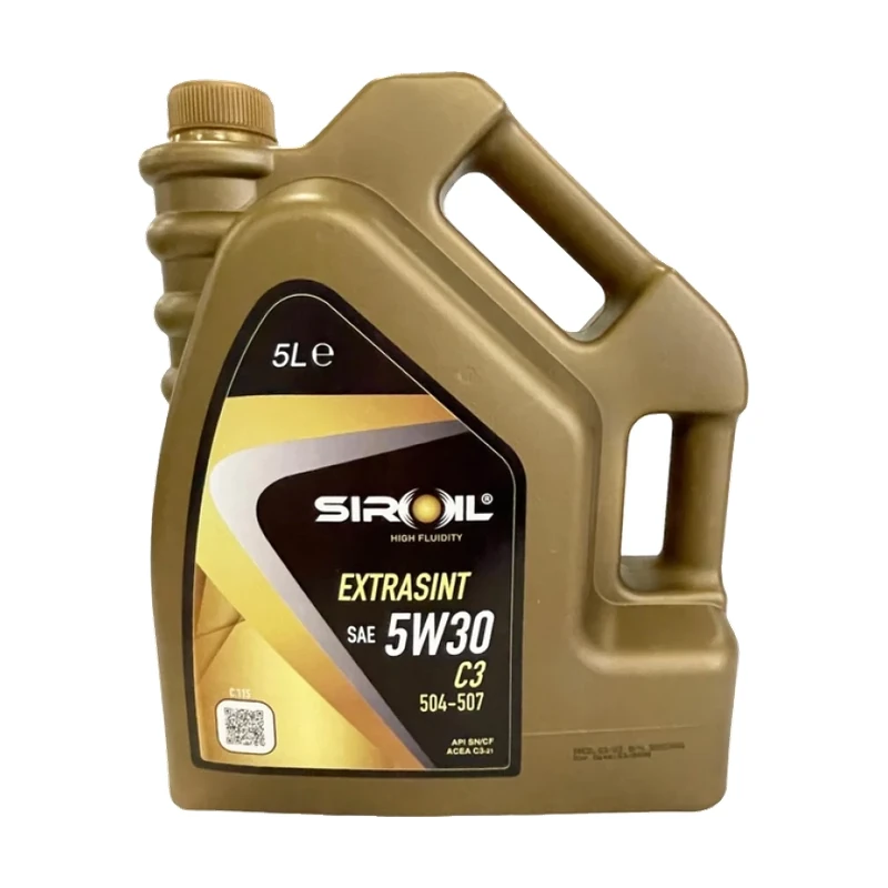 Олива моторна SIROIL 5W30 Extrasint C3 (API SN/CF; ACEA C3; VW 504.00/507.00) 5л