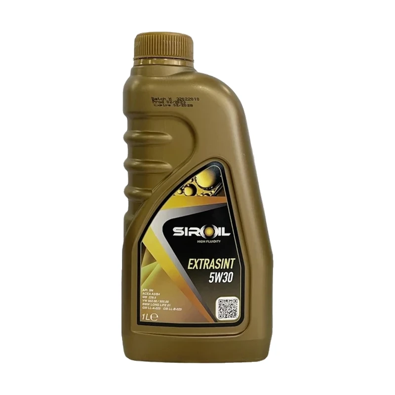 Олива моторна SIROIL 5W30 Extrasint (API SN; ACEA A3/B4;MB 229.3/229.5;VW 502.00/505.00) 1л