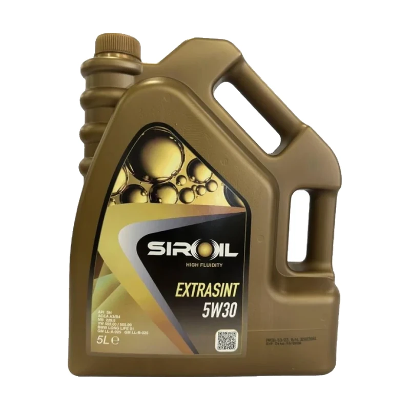Олива моторна SIROIL 5W30 Extrasint (API SN; ACEA A3/B4;MB 229.3/229.5;VW 502.00/505.00) 5л