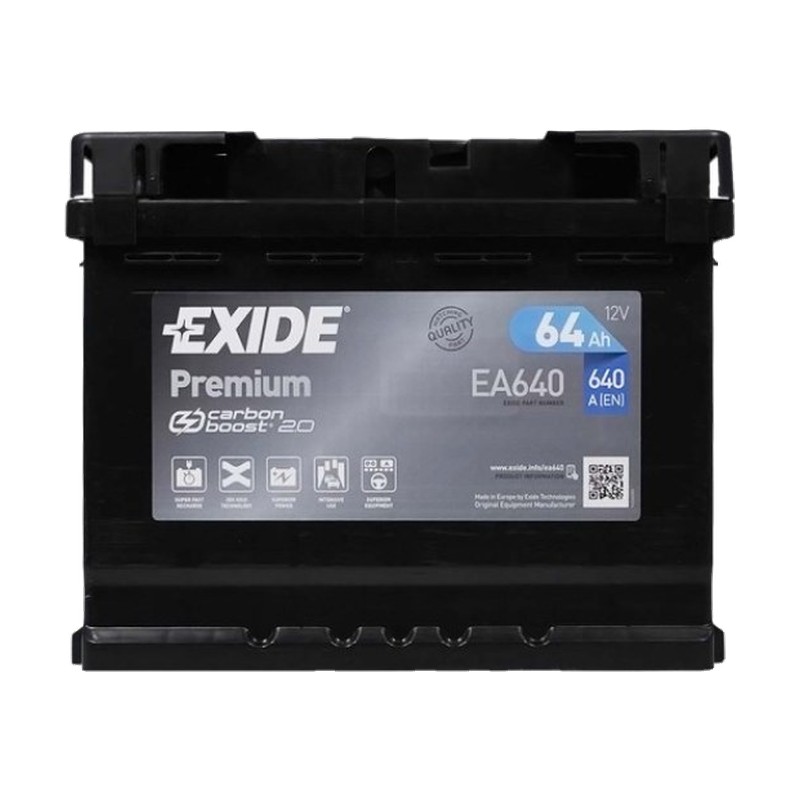 Акумулятор EXIDE 6СТ-64 (0) 640A Premium (EA640)