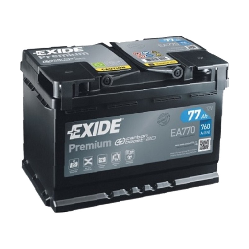 Акумулятор EXIDE 6СТ-77 (0) 770А Premium (EA770)