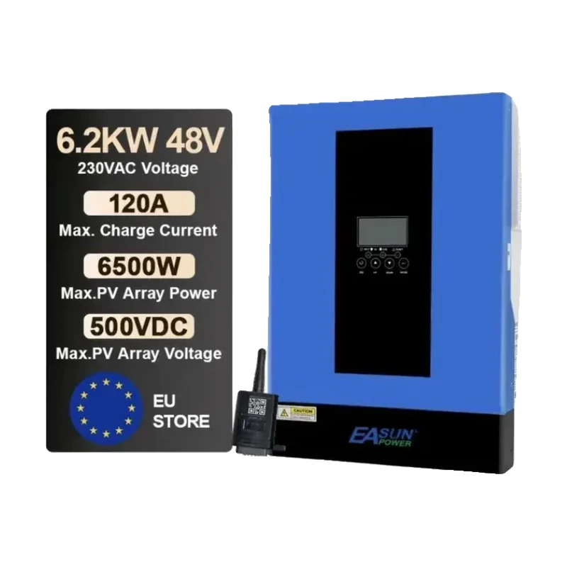 ІНВЕРТОР гібридний 6,2 кВт 48V EASUN Power WiFi (ISolar-SMG-III-6,2KW-Wifi)
