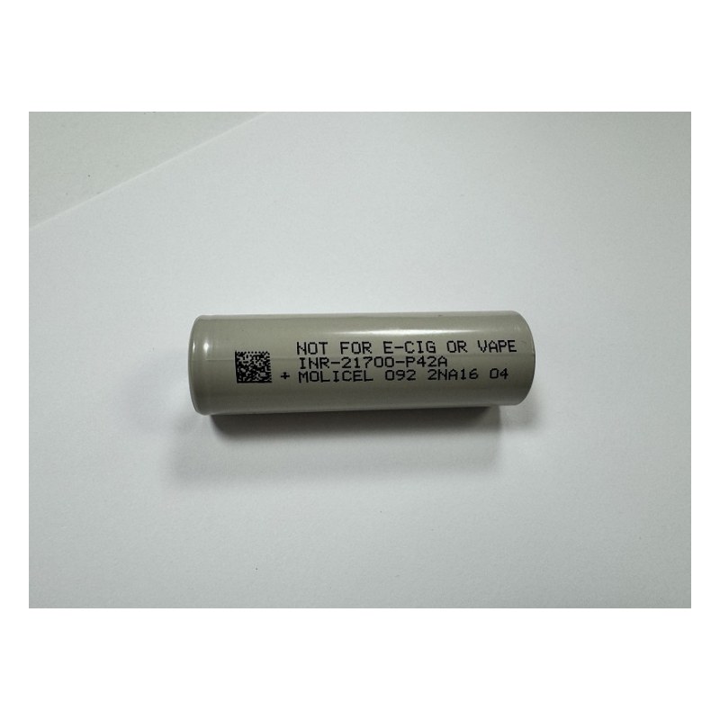 Аккумулятор Li-Ion Molicel (INR-21700-P42A) 092 2NA16 04, 4200mAh