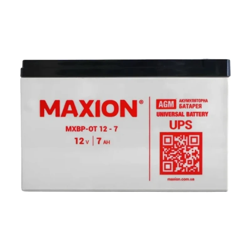 Акумулятор MAXION 12V 7Ah (151х65х99) AGM
