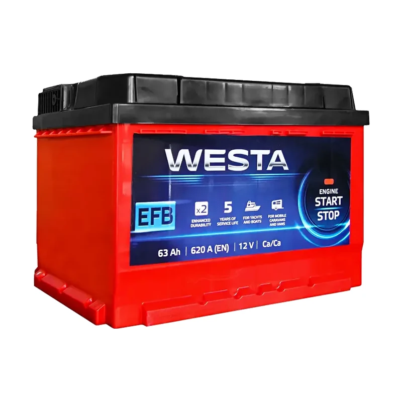 Акумулятор WESTA 6СТ-63 (0) 620A Start-stop EFB (h=175)