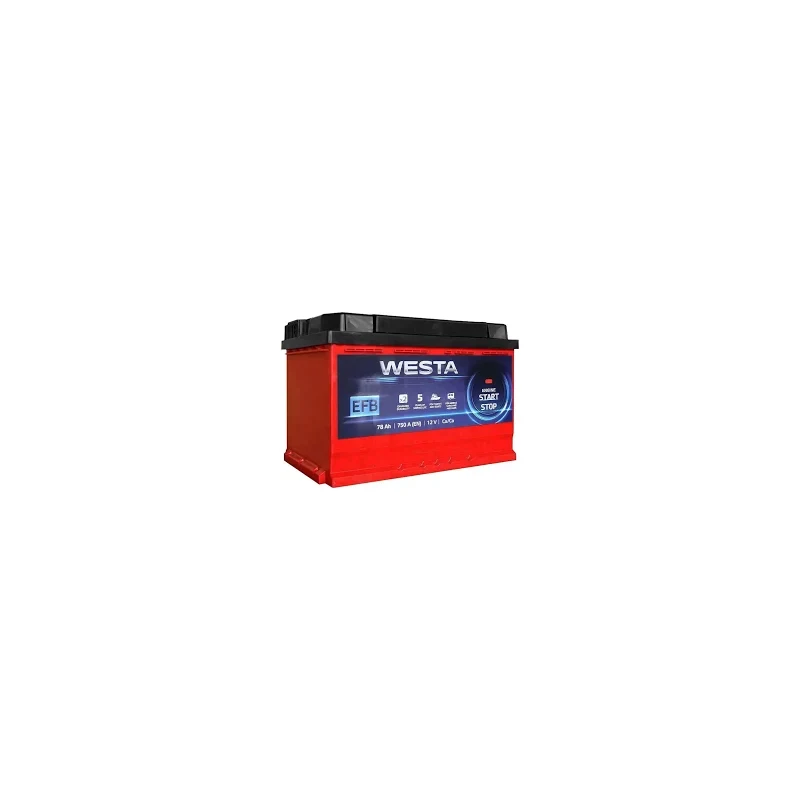 Аккумулятор WESTA 6СТ-78 (0) 750A Start-stop EFB