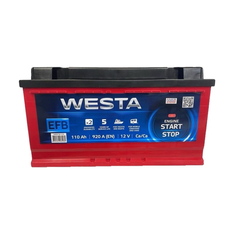 Акумулятор WESTA 6СТ-110 (0) 920A Start-stop EFB