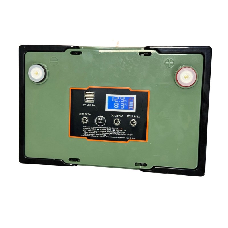 Аккумулятор LiFePO4 12V 100Ah 1,28 kWh Demuda (JG-100AH)