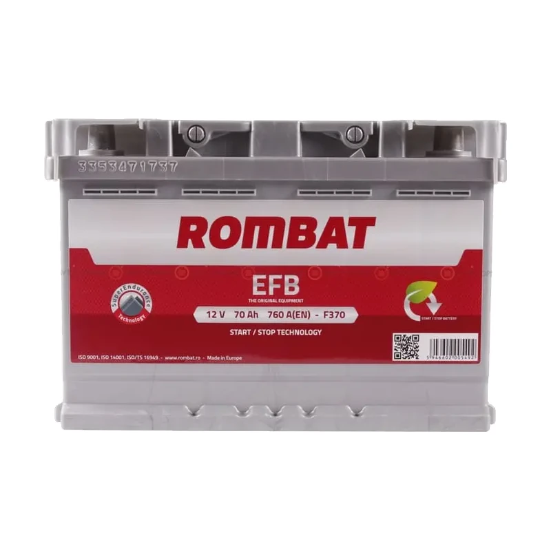 Акумулятор ROMBAT 6СТ-70 (0) 760A EFB