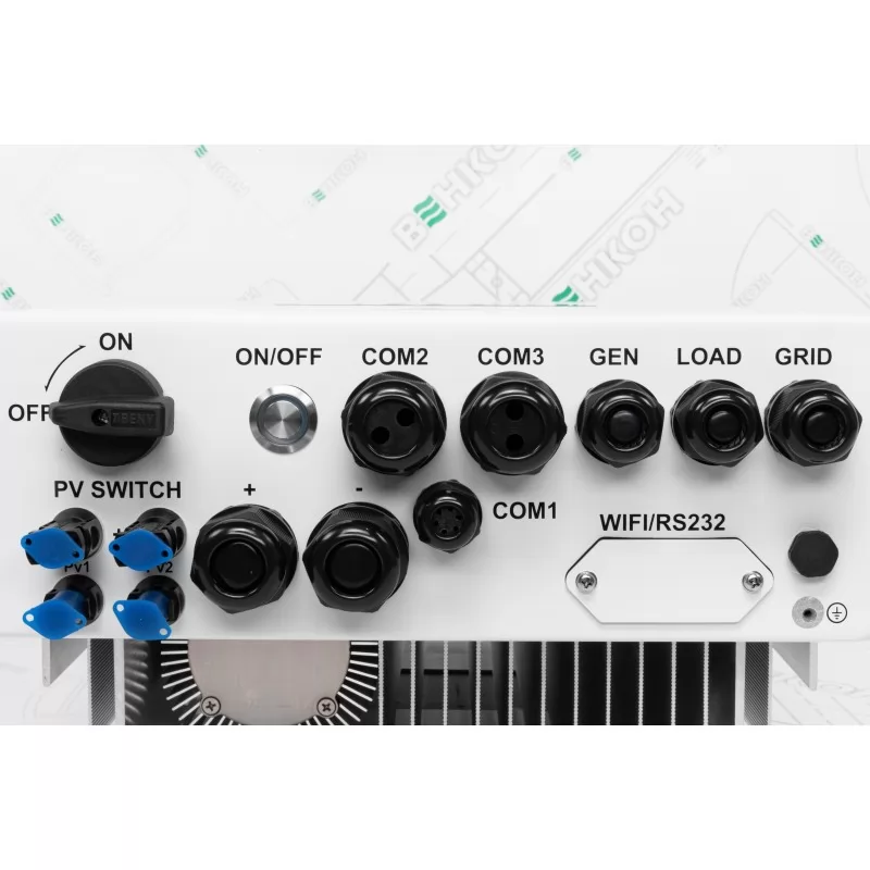 ИНВЕРТОР гибридный 5,0 кВт 48V Deye (SUN-5K-SG05LP1-EU-AM2-P), 2 MPPT, 1 фазн.