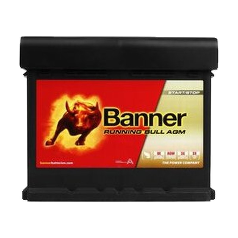 Акумулятор BANNER 6СТ-50 (0) 540А Running Bull AGM (55001)