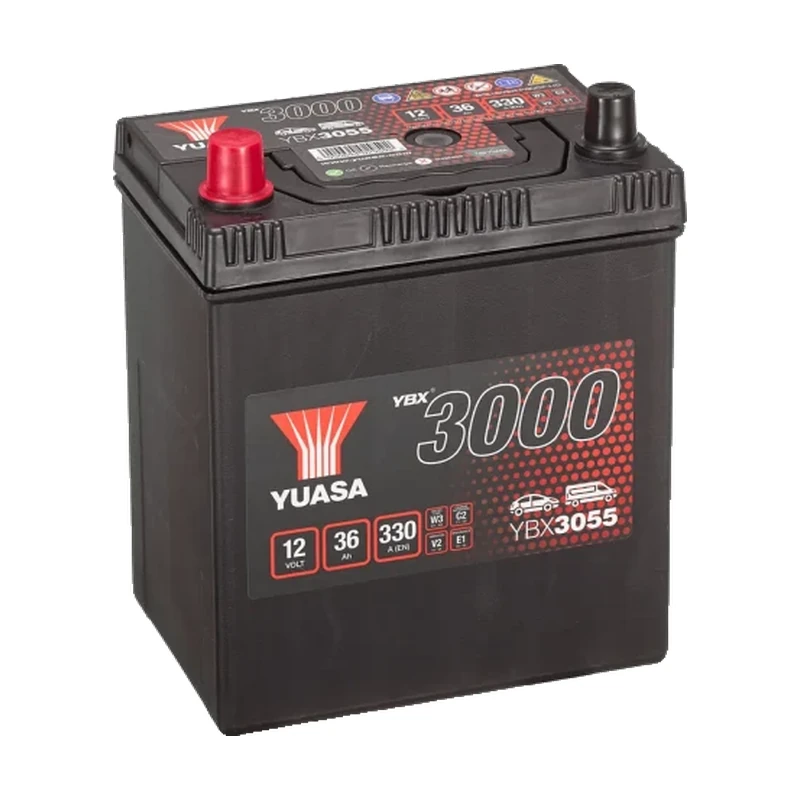 Акумулятор YUASA 6CT-36 (1) 330А ASIA (B19) бурт.